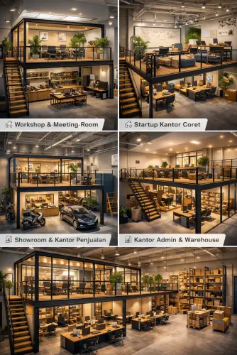 Mezzanine Ruang Kantor di Pulomarangun